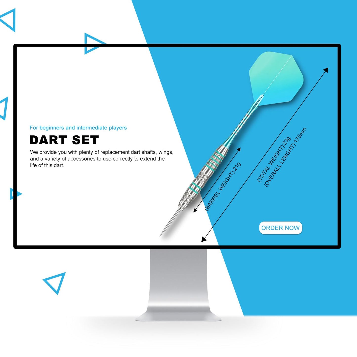 Darts Metal Tip Set 3 Aluminum Shaft Metal Dart Set Professional Darts Steel Tip Sets